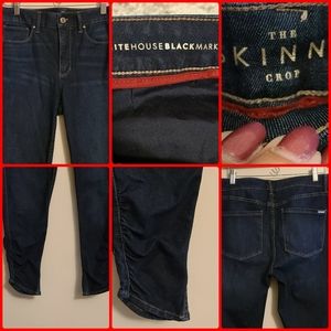 White house black market skinny crop jeans